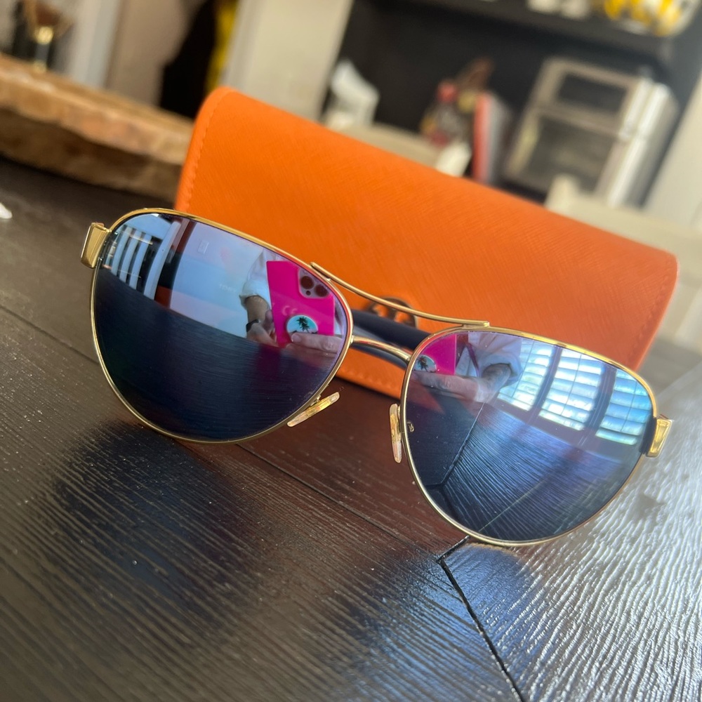 Tory Burch Sunglasses TY6051 gold/blue